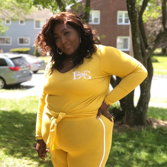 DGirl Tops - DGirl Yellow Embroidered Tied Shirt